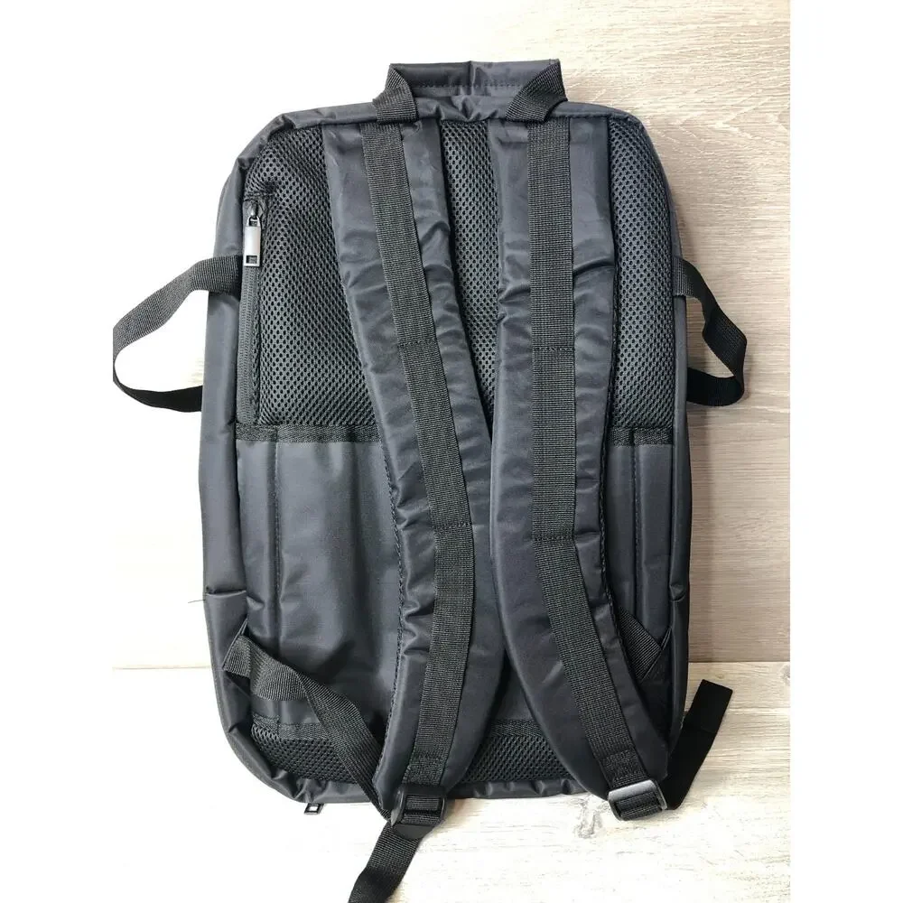 Duchamp London Black Laptop Travel Backpack Nylon Multiple Pocket Business Bag